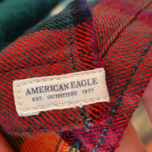 American Eagle Outfitters Multicolor Plaid Shirt - Picture 9 of 11